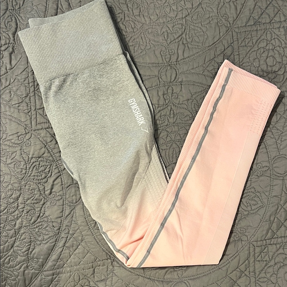 Gymshark Adapt Ombre Seamless Leggings Women Light Gray/Pink XS